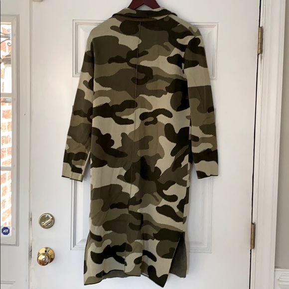 Anthropologie Maeve Kieran Camo Sweater Coat NWT S - Picture 7 of 7